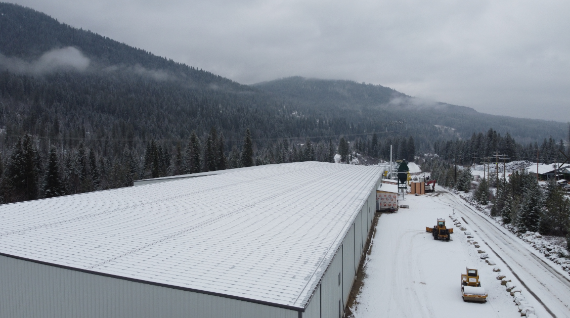 Kalesnikoff glt, clt and glulam mass timber facility in South Slocan, BC