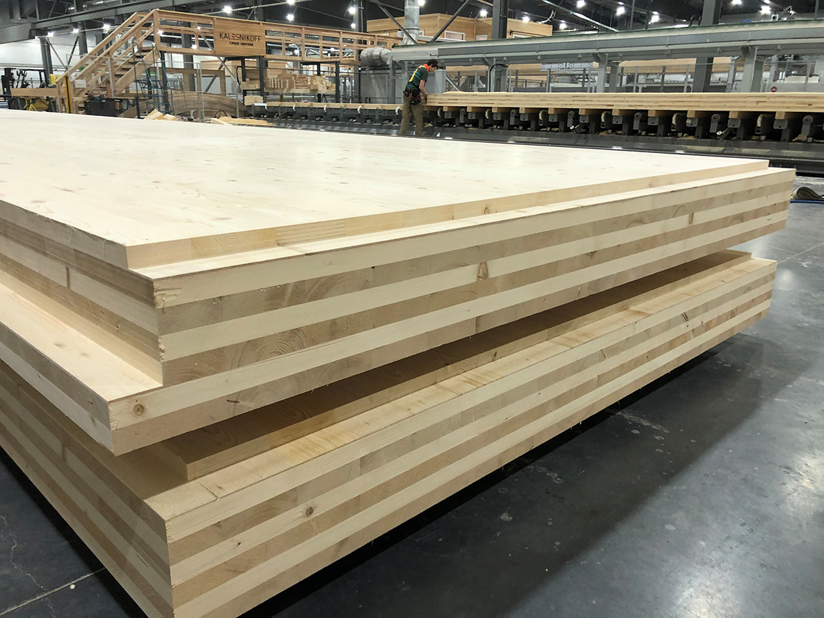 Panels for mass timber elementary school in Vancouver