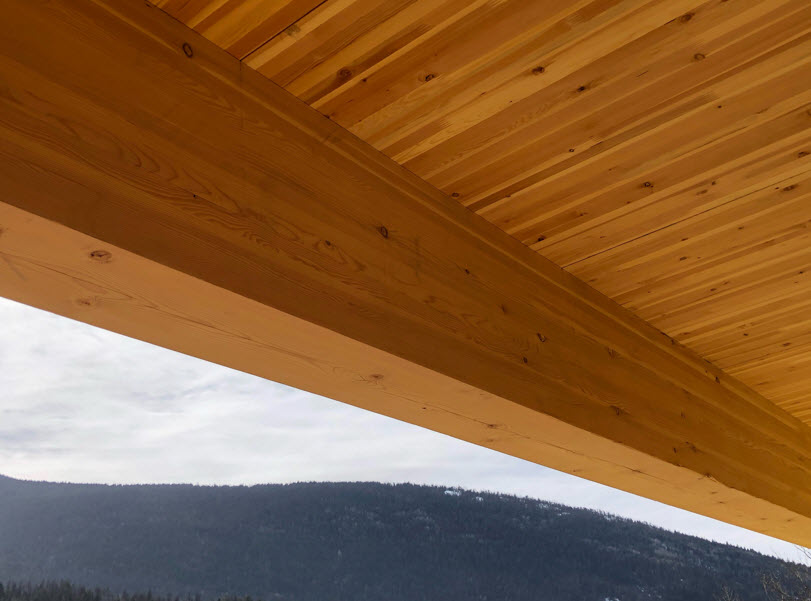 Mass timber balcony