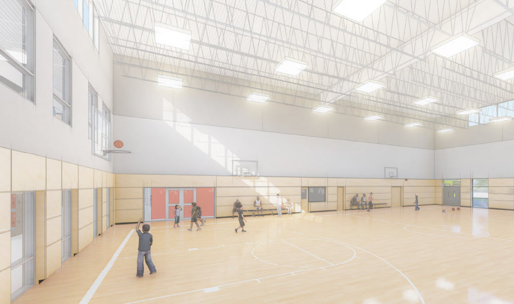 This school construction project will highlight exposed Glulam and Cross Laminated Timber.