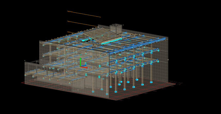 3D model of mass timber build