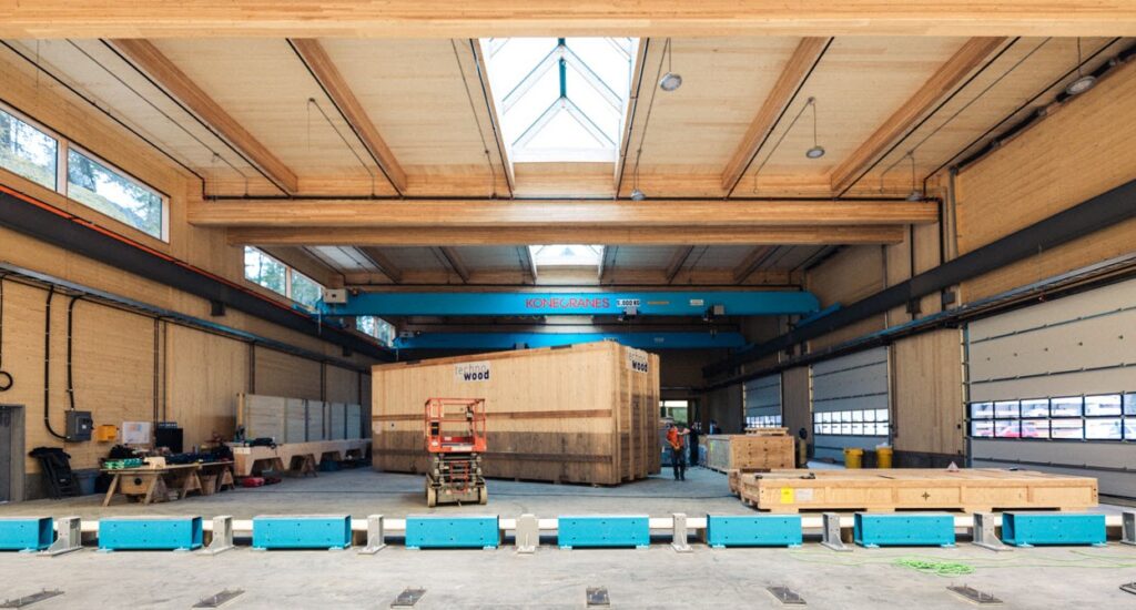 Mass timber industrial shop