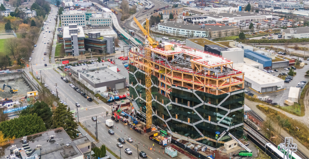 The Hive Mass Timber office building Vancouver - Kalesnikoff Mass Timber