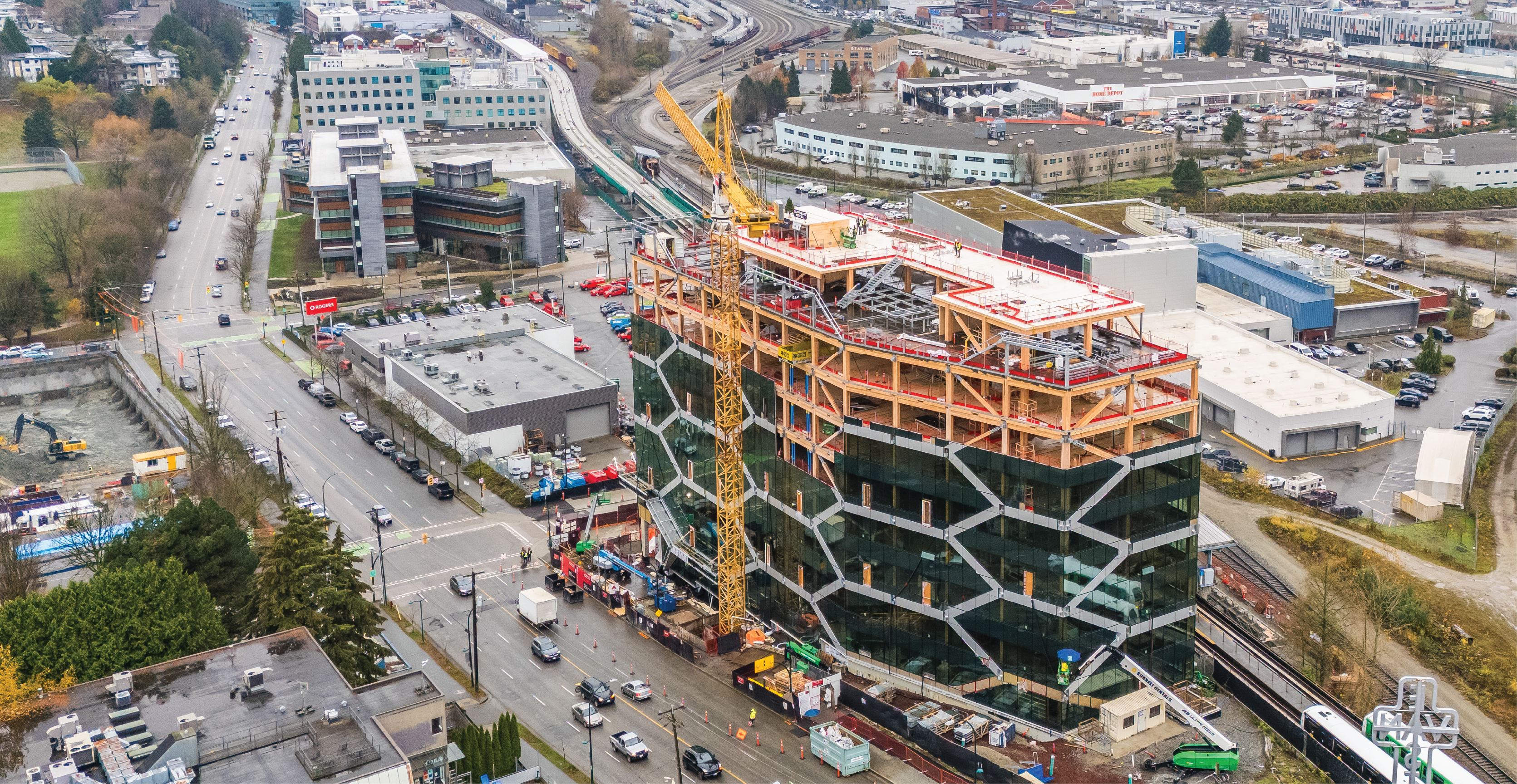 The Hive Mass Timber office building Vancouver - Kalesnikoff Mass Timber