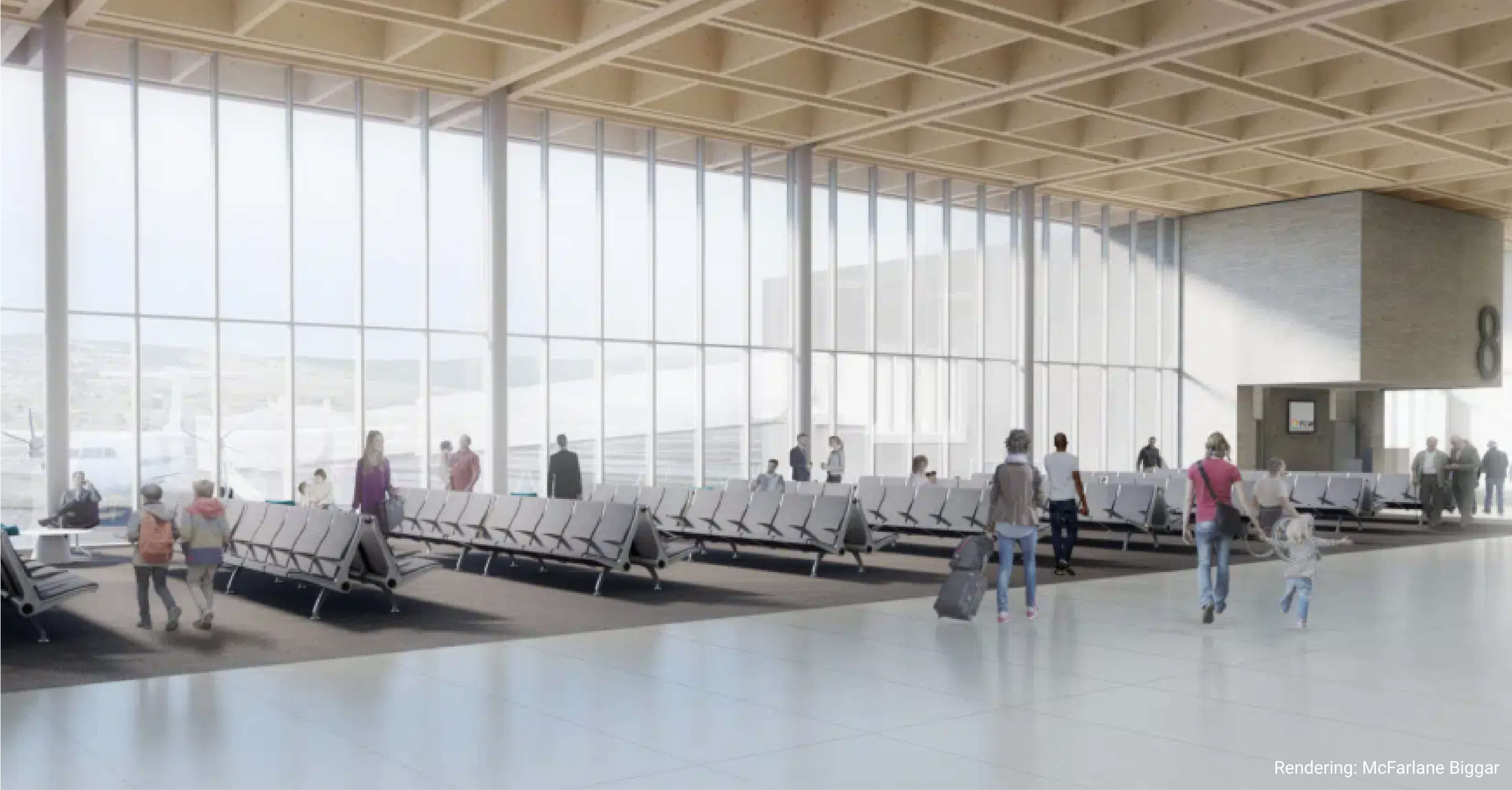 Kelowna International Airport Terminal Building Expansion Project - Kalesnikoff Mass Timber